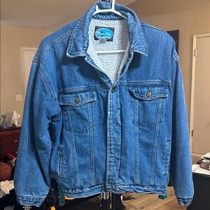 Blue Sky Girls Classic Blue Sherpa-Lined Jacket